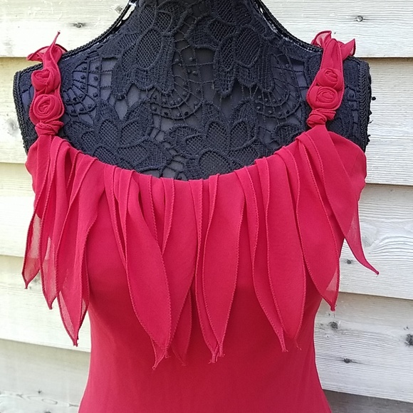 birrin Dresses & Skirts - Birrin long chiffon red prom dress 38 homecoming